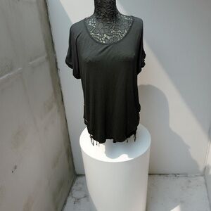 Love J Black Relaxed Short Sleeve Tee